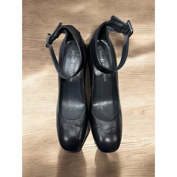Stuart Weitzman Clarisa Leather Pumps Size 8.5M - Picture 4 of 8